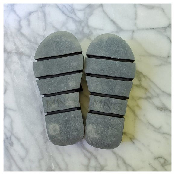 Mango Pala Black Leather Slide Sandals Size 36 - Picture 5 of 12